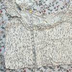 H&M White and black Floral Ruffle trimmed top set piece Size XXL Photo 6