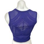 Athleta  Ujjayi Blue Sleeveless Mesh Activewear Yoga Pullover Crop Tank Top S/M Photo 1