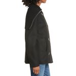 Judith and Charles Wool Blend Coat Black Double Breasted Peacoat Size 6 NWT Photo 4