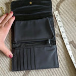 Bandolino  chain link wristlet tri fold pink wallet Photo 4