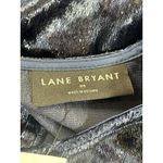 Lane Bryant  24 Metallic Shimmer Top Short Sleeve Navy Blue Dressy Party NWT Photo 3