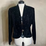 IN Group LTD Women’s Long Sleeve Bedazzled Dark Romantic Blazer Jacket,USA|Sz:8 Black Photo 12