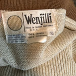 Vtg 70s Wenjilli earthy Knit crochet Maxi Dress 11/12 Tan Size undefined Photo 5