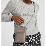 Kate Spade  Pebbled Leather Chain Strap Crossbody Purse Gray Veronica Handbag Photo 0