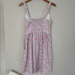 NEW Scarlet Darkness Lavender Floral Corset Mini Dress Smocked Back Large Purple Photo 7