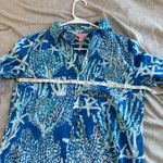 Lilly Pulitzer Captiva Tunic Brewster Blue Good Reef XS Beach Resort Wear Photo 9