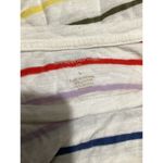Banana Republic Shirt Womens Large White Multicolor Striped Short Sleeve Casual Photo 4