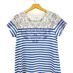 Vineyard Vines Jewel Neck Short Sleeve Tee Dress Blue/White Striped size S Photo 3