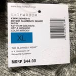 Sag Harbor Missy Grey Metallic Turtleneck Pullover Long Sleeve Sweater Photo 5