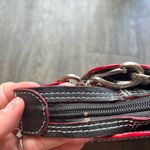 Elegant Black and Red work satchel Bag with orange interior Photo 6