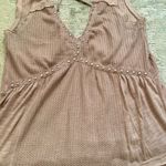 Pink/Lavender Ribbed Tank Top with V Photo 1