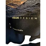 ASOS  Women's One-Shoulder Lace Dress Black Knee Length Size 10 Photo 5