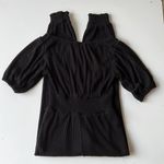 Majorelle  Faye Ribbed Off Shoulder Jumpsuit in Black Size M Photo 6