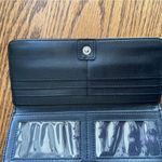 Tahari  Trifold Wallet Gold  Embossed Leather Crocodile Pattern CashCard Organize Photo 8