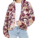 Johnny Was Calme by  Purple Floral Printed Fleece Jacket small NWT Photo 0