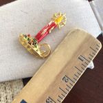 Vintage Christmas Candle Brooch Photo 2