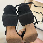 BCBGeneration BCBG Women’s Black Wrap Up Suede Block Heels with original box Debby Size 6.5 Photo 5