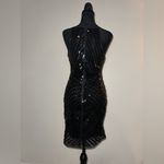 Lulus Ace of Spades Black Sequin Bodycon Dress Photo 4