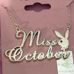 Playboy  Miss October silver necklace NWT Photo 2