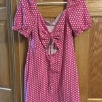 Glamorous  polka dot dress with cutout in front, Size 8 Photo 0
