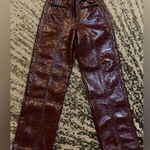 Self Portrait Self-Portrait Faux Leather Pants size US 2 Photo 5
