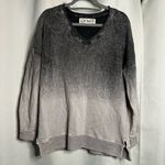 M. Rena Grey Ombré Oversized Pullover Sweater Small Gray Photo 8