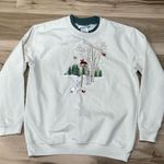 Vintage Country Store Embroidered Crewneck Sweatshirt Women’s Medium Green Photo 0