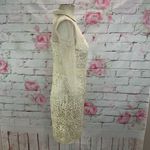 Little Mistress  ASOS Women's Sheer Sleeves Laced Mini Formal Dress Cream Size 6 Photo 6