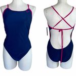 Nike NWT  Open Back Lace Up Detail SwimSuit Photo 1