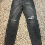 American Eagle Outfitters Women's Black Distressed Skinny Jeans Photo 0