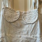 LIONESS  White Crochet Detail Bustier Dress Photo 2