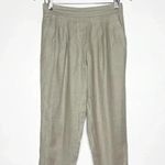 Babaton Aritzia Cohan Linen Taper Ankle Pants Pull On trousers Size 4 Photo 0
