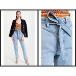 Rag and Bone ππ Mia Yoke High Waisted Belted Paneled Jeans ~ Clean Lou 31 NWT Photo 4