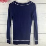 Nike  Women Purplish Blue Long Sleeve Sweater Photo 5