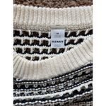 Old Navy Cream/Black Open Stitch Dolman Knit Crewneck Pullover Sweater Womens XS Photo 5