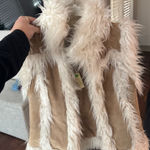 BB Dakota Authentic Leather & Faux Fur Vest  Photo 0
