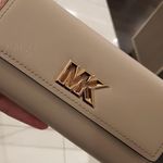 Michael Kors Light Sand Mimi Large Flap Wallet Photo 0