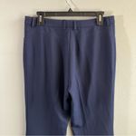 Akris Punto Pants Mikko Straight Leg Boyfriend Pants in Navy Blue Sz US 10 EUC Photo 8