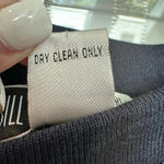 Bill Blass  Classic Dark Navy Silk Knit Blend Pencil Stretchy Skirt Size Medium M Photo 4