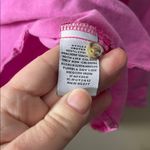 Sanctuary  large Vibrant hot Pink Collared button down lyocell Shirt pocket Photo 4