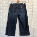 David Kahn deep fold folded Capri Blue jeans Women’s Size 8 Photo 3