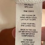 Show Me Your Mumu  Audrina White Ruffled Blouse Surplice Flutter Slv Linen Blend Photo 10