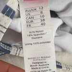 BEACH BABE AUSTRALIA Striped White & Blue One Piece Swimsuit Size 8 Photo 5