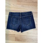 Mossimo Jean Shorts Women's 2/26 Mid Rise Mini Denim Raw‎ Hem Booty Dark Blue Photo 2
