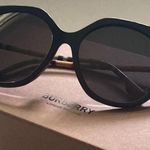 Burberry NWT  logo women’s black 57mm oval sunglasses BE 4375F luxury with case Photo 3