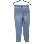 Knox Rose Boho Skinny Jeans with Multicolor Embroidered Stripes Size 2 Photo 1