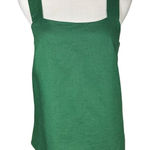 NWT J. Crew Factory Women's Linen Blend Square Neck Tank Top Green Size S Casual Photo 0
