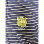 Nike  Dri-Fit Golf Short Sleeve Polo Shirt Women’s Size Med Purple Yellow Stripe Photo 1