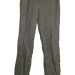 Eileen Fisher  Linen Trousers Pants Button Closure Straight Leg Gray 4 Photo 0