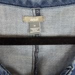 Aerie Blue Denim Chambray Mini Dress with Rope Lace-Up Front Size Med Photo 3